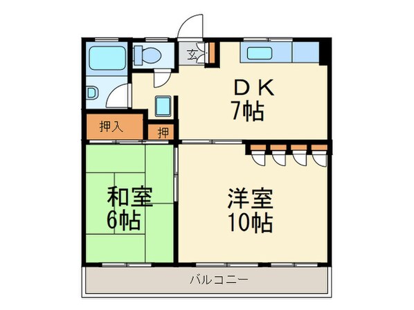 グリ－ンライフビルの物件間取画像